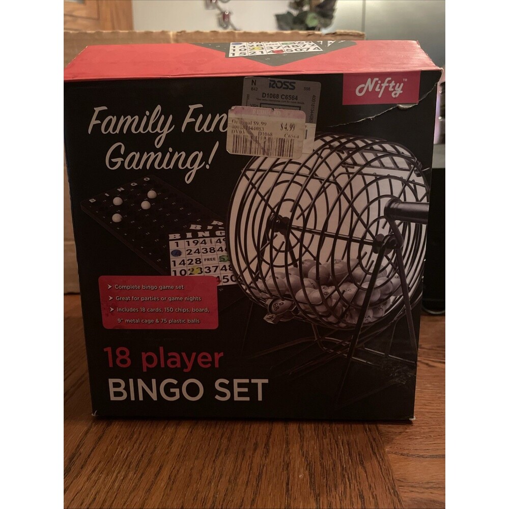 Bingo Set 18 Player missing one card and tokens